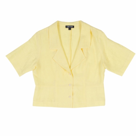 Ilana Kohn Yellow Crop Top - Picture 1 of 15
